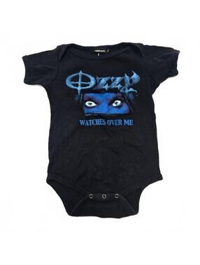 VTG 2006 Ozzy Osbourne Baby One Piece Bodysuit Winterland Watches Over Me 3-6 M